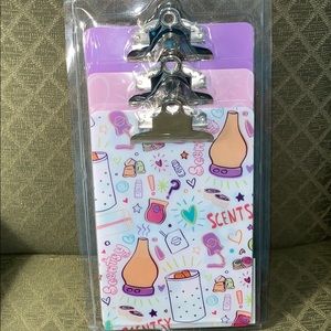 Set of three Scentsy clipboards